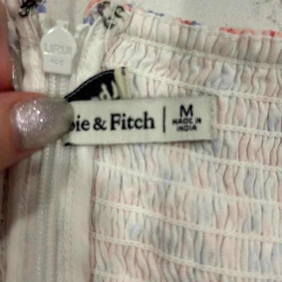 A&F Flirty Scrunchie Strap Dress, Size M - Picture 7 of 7